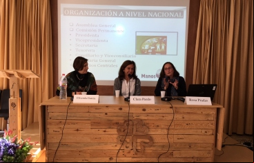 La presidenta nacional, Clara Pardo, en la Jornada de la delegación diocesana de Terrassa