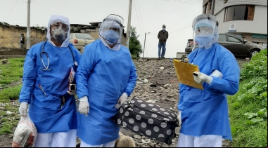 Proyecto Apoyo Comunitario Integral por Emergencia del Coronavirus en Quito. Ecuador. Foto: Fundación Tierra Nueva
